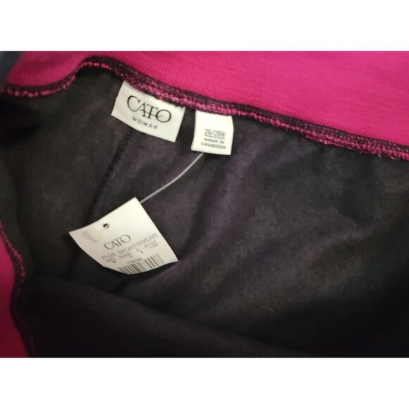 Cato Womens Sweatpants 26W 28W Pull On Blue Polyester Elastic Waist SL34E - Picture 9 of 9